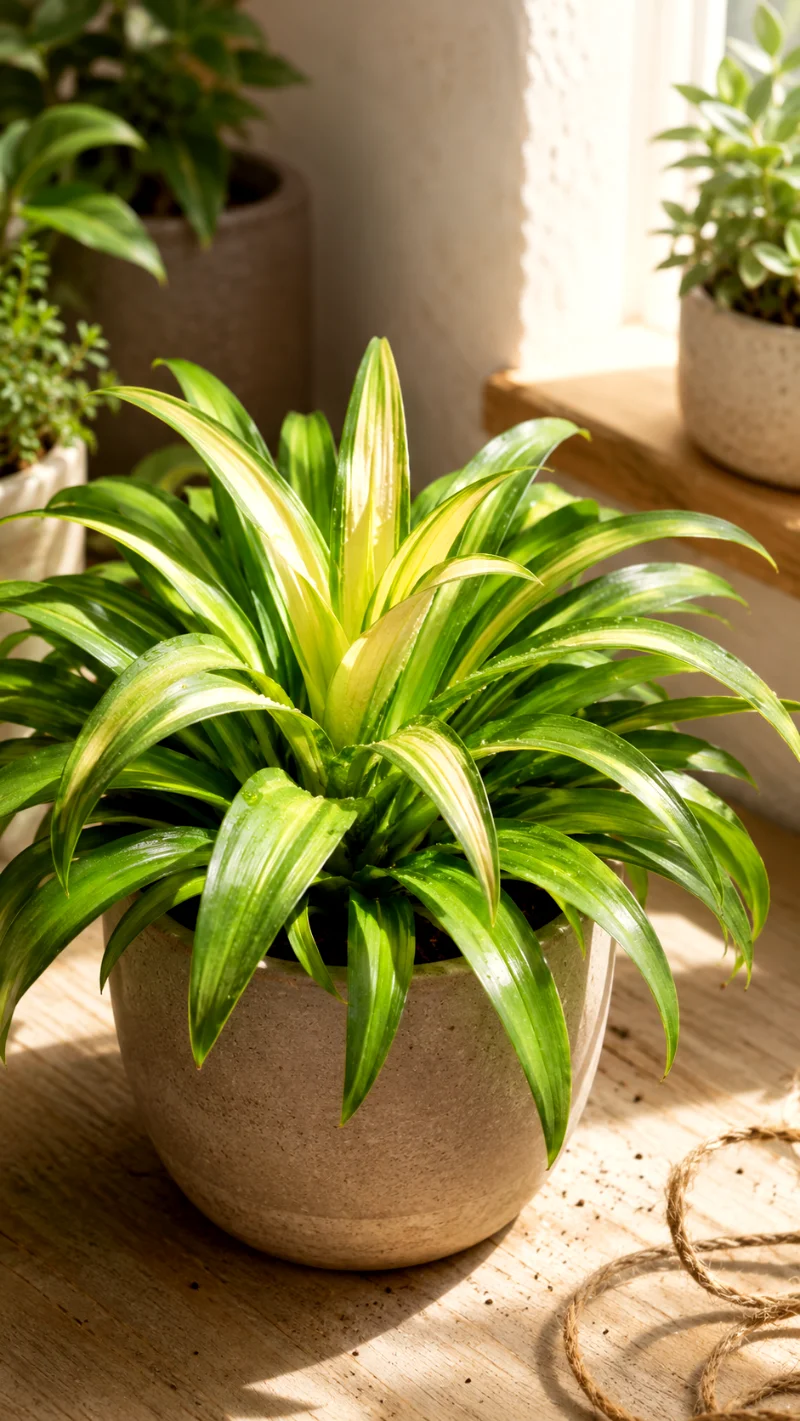 hawaiian-spider-plant-golden-variegation