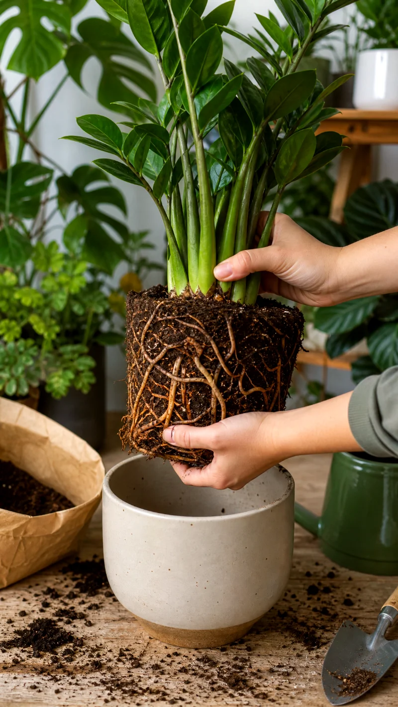 zz plant repotting