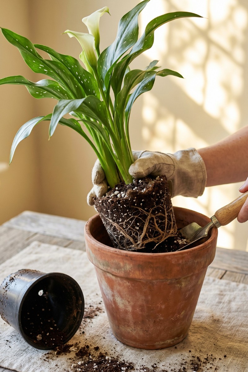 Calla Lily Potting Repotting