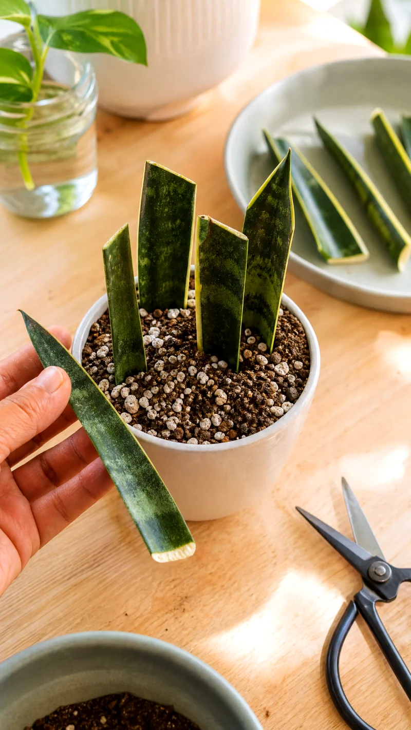 Snake Plant Propagation from Cuttings