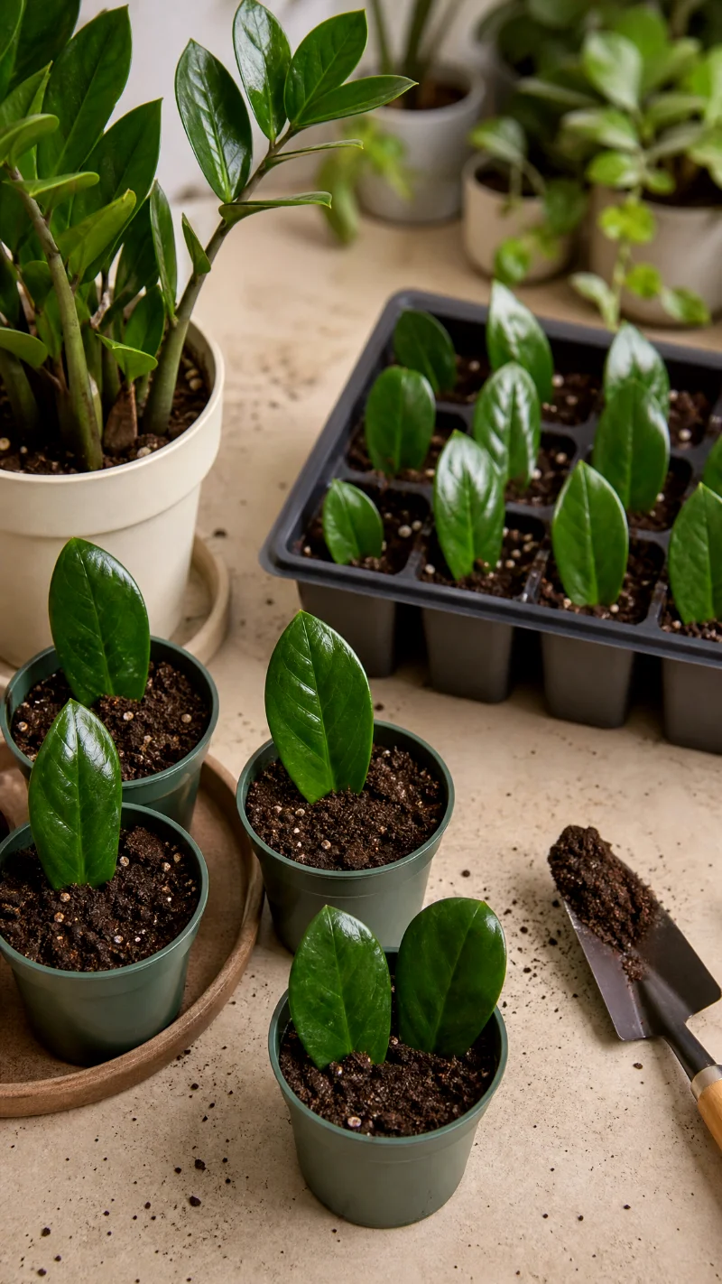zz plant leaf cuttings