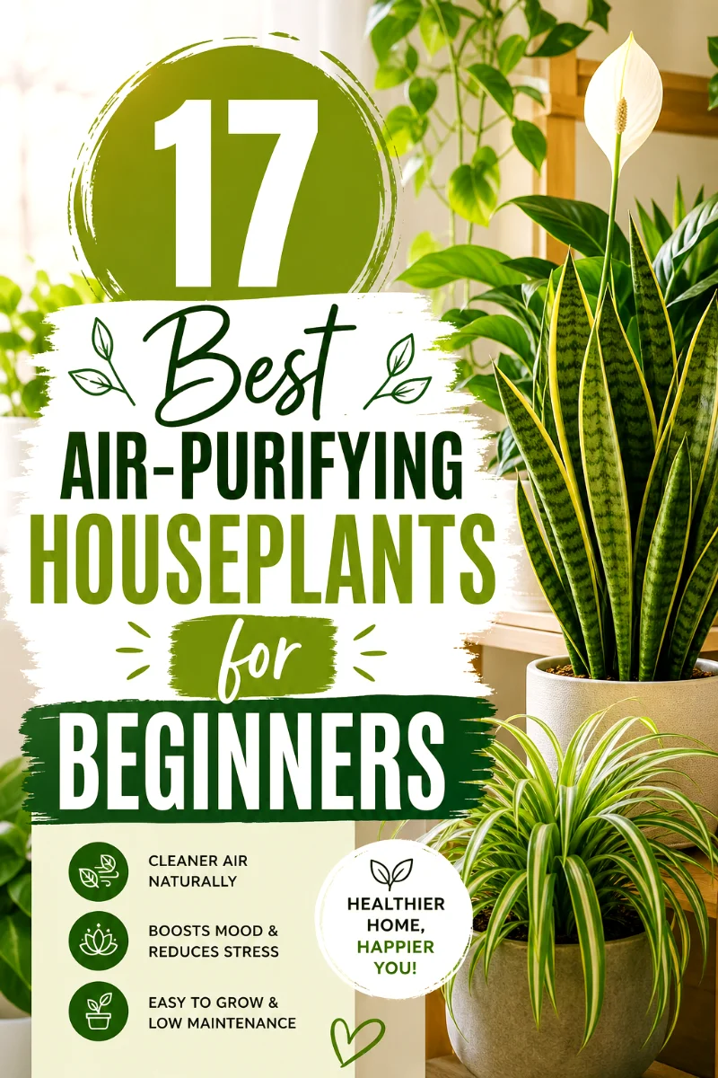17 Best Air-Purifying Houseplants Pinterest