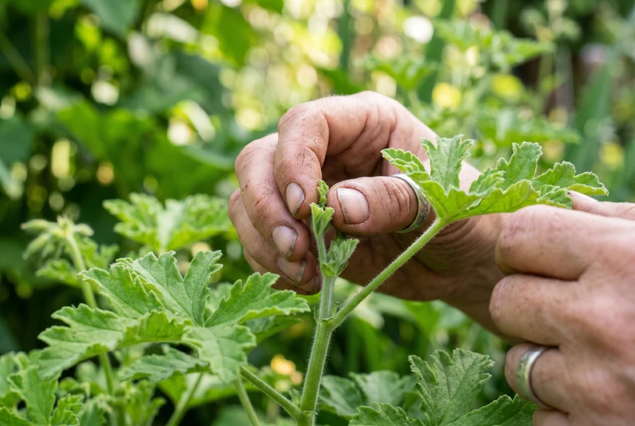 Pruning Geraniums