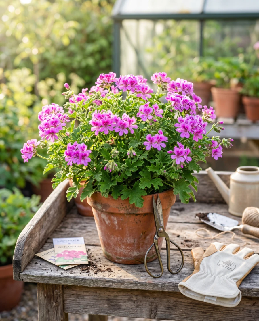 Tool Sanitation and Geranium Plant Propagation