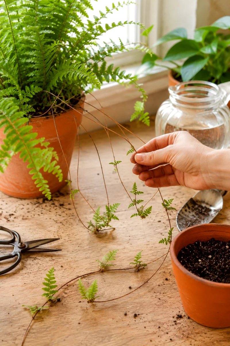 boston-fern-propagation-runners