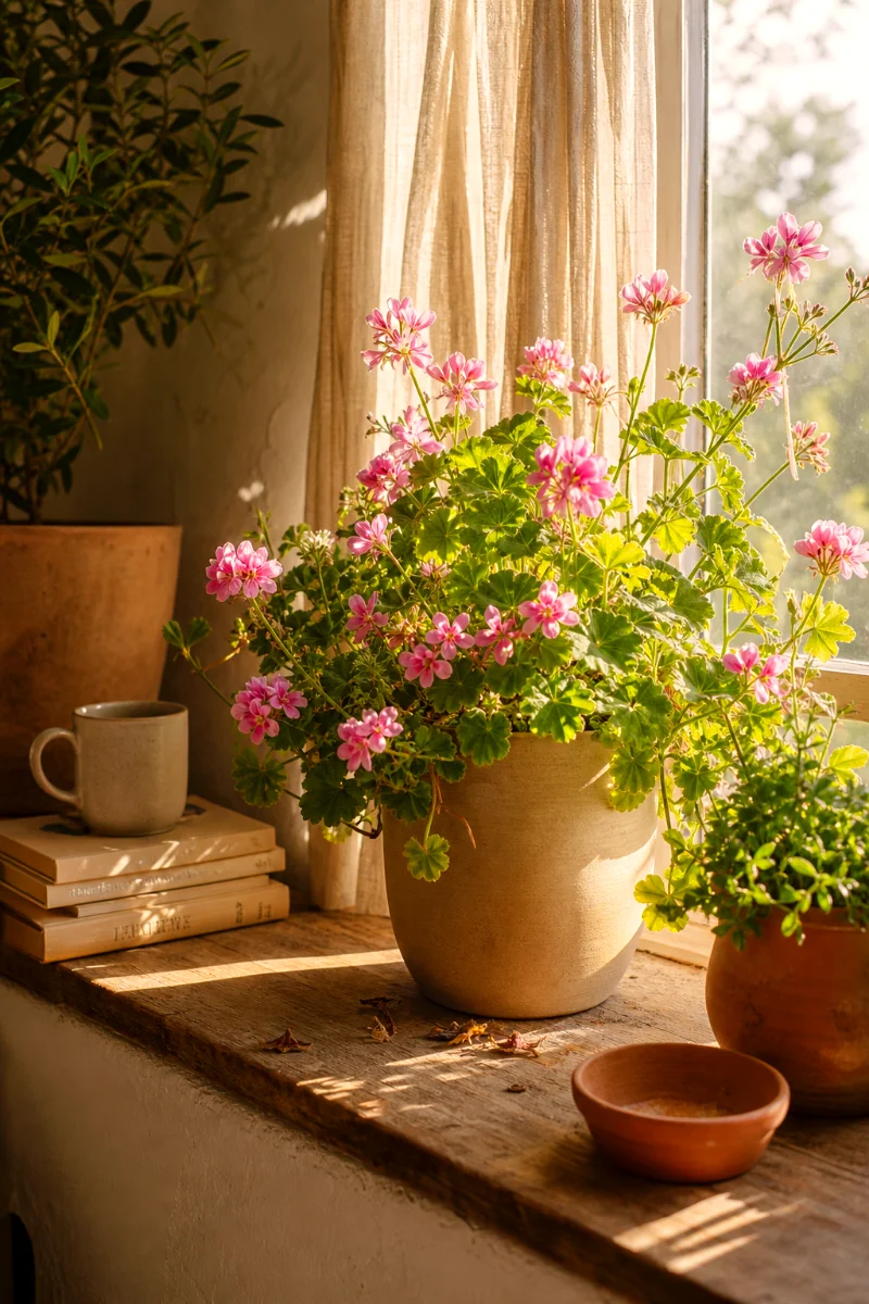 scented-geranium-styled-sunny-windowsill