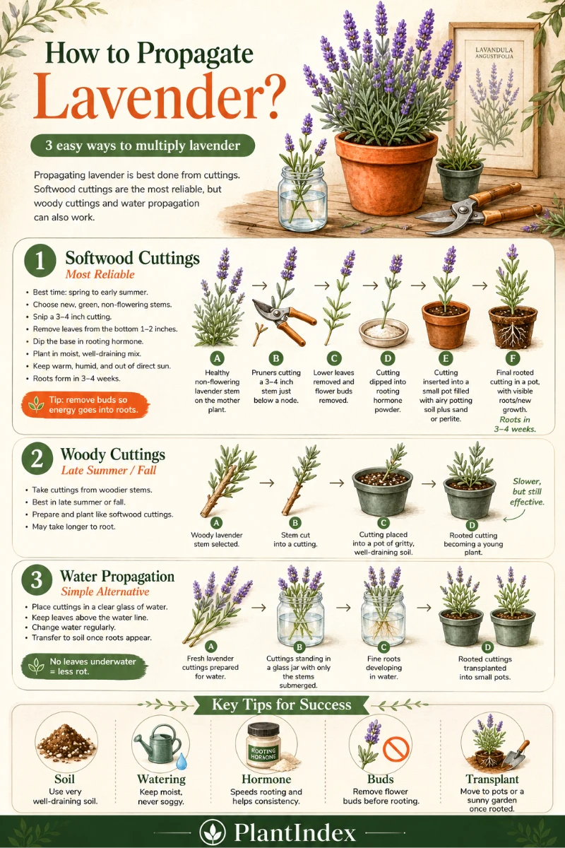 How to Propagate Lavender Infographic