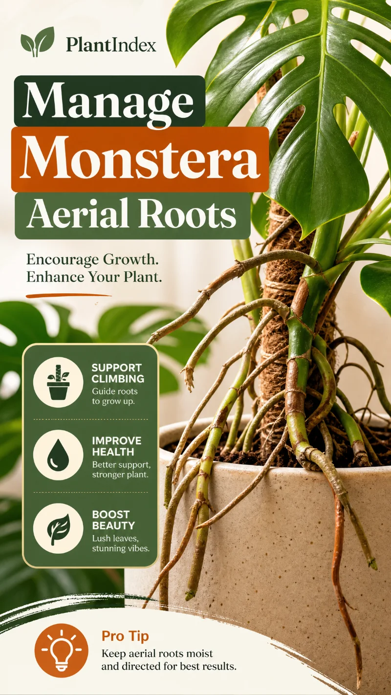 Manage Monstera Aerial Roots Guide