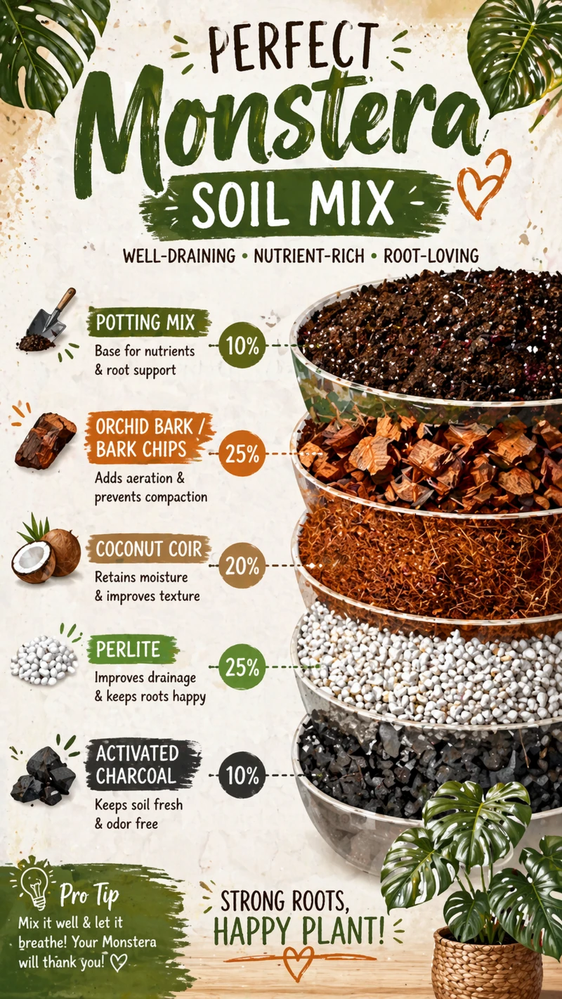 Monstera Soil Mix Recipe for Thriving Plants