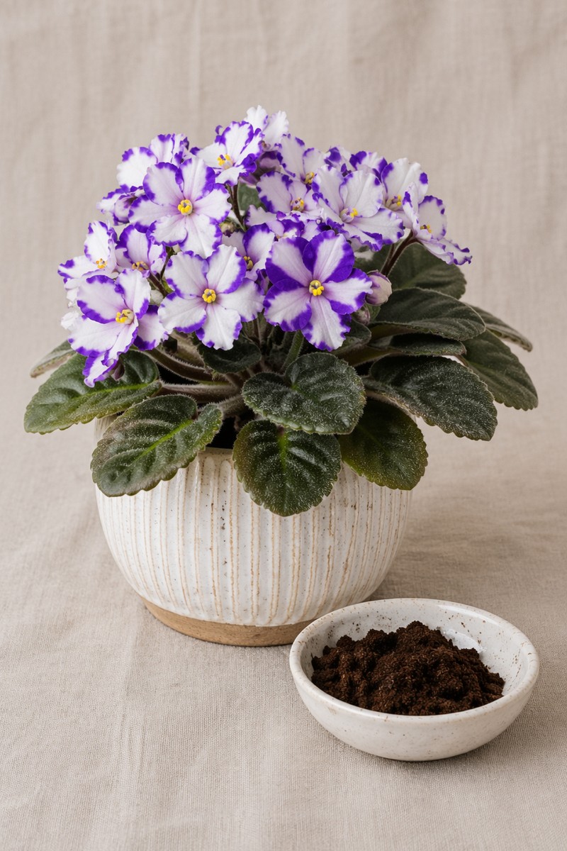 Coffee Grounds Good for African Violets