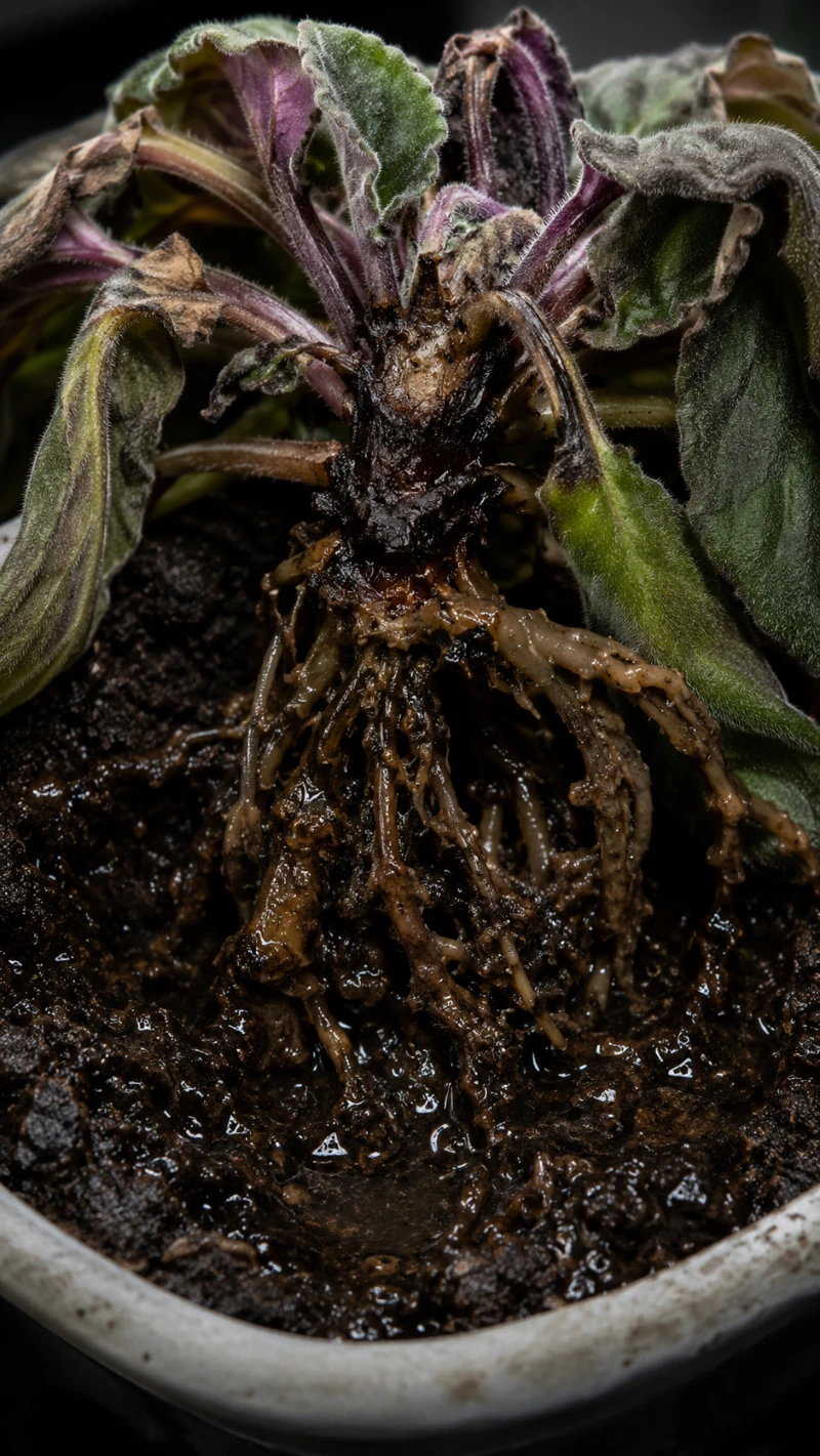 African Violet Pythium root rot