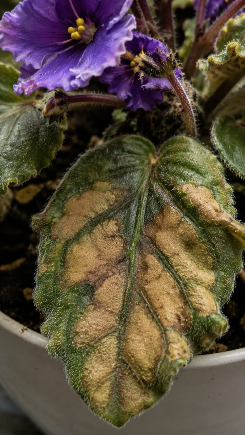 African violet Foliar nematodes