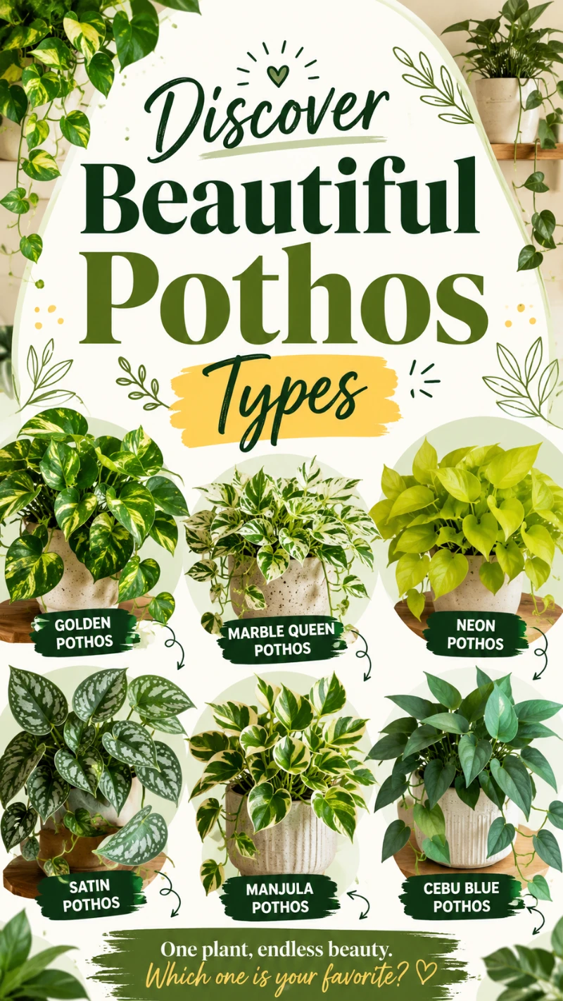 Beautiful Pothos Types