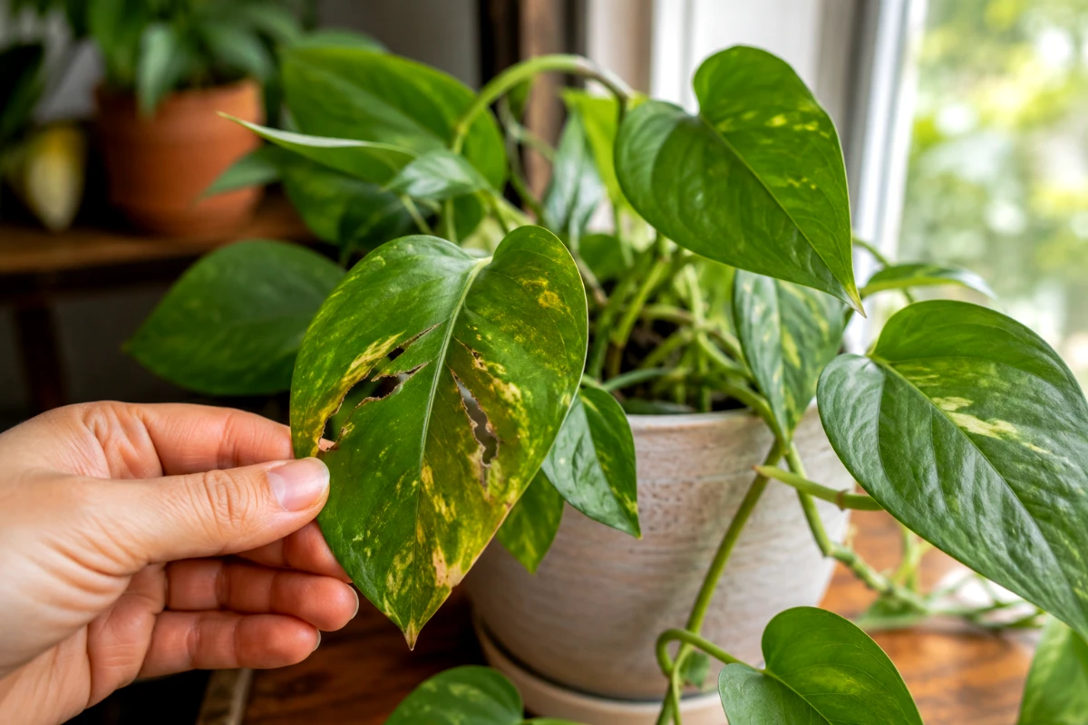 Pothos Leaves Splitting