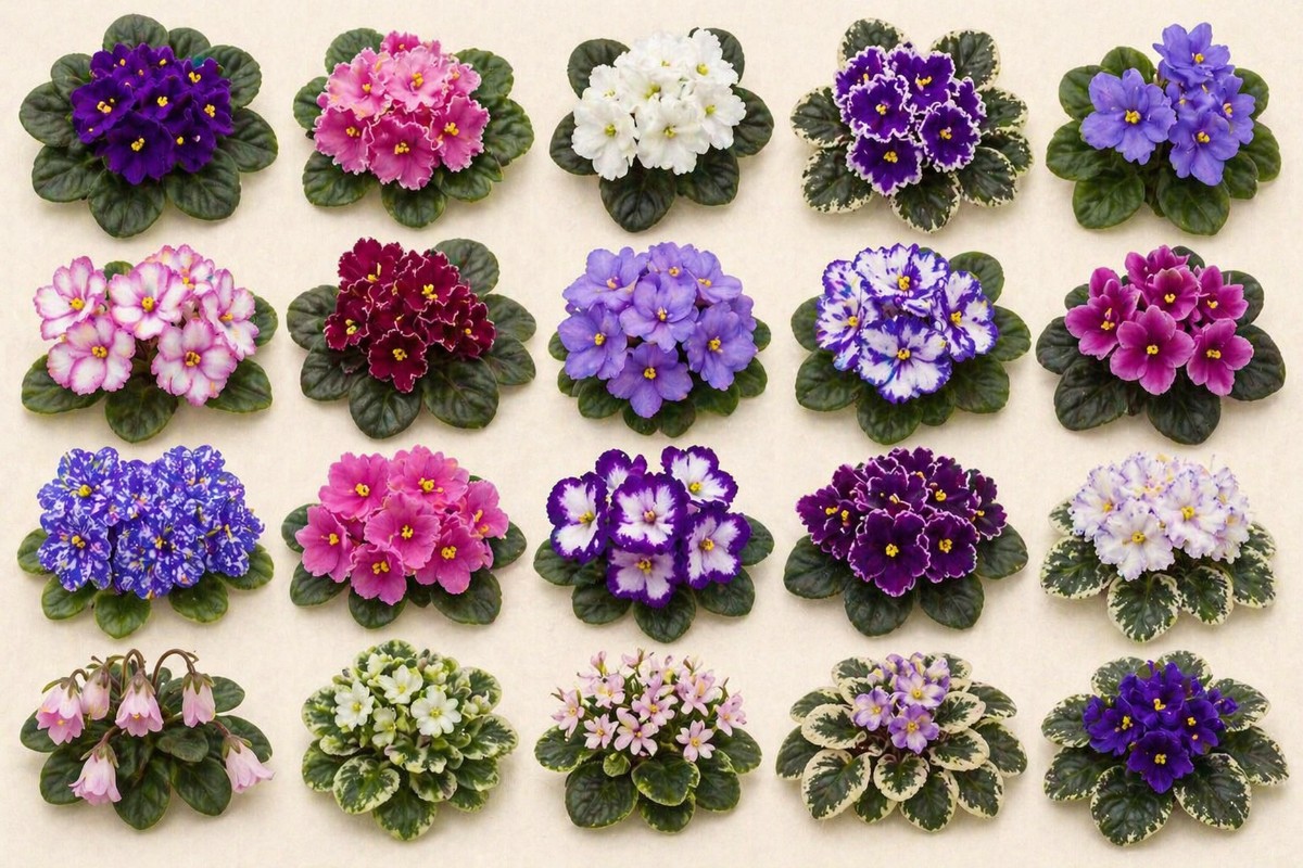 African Violet Flower Colors