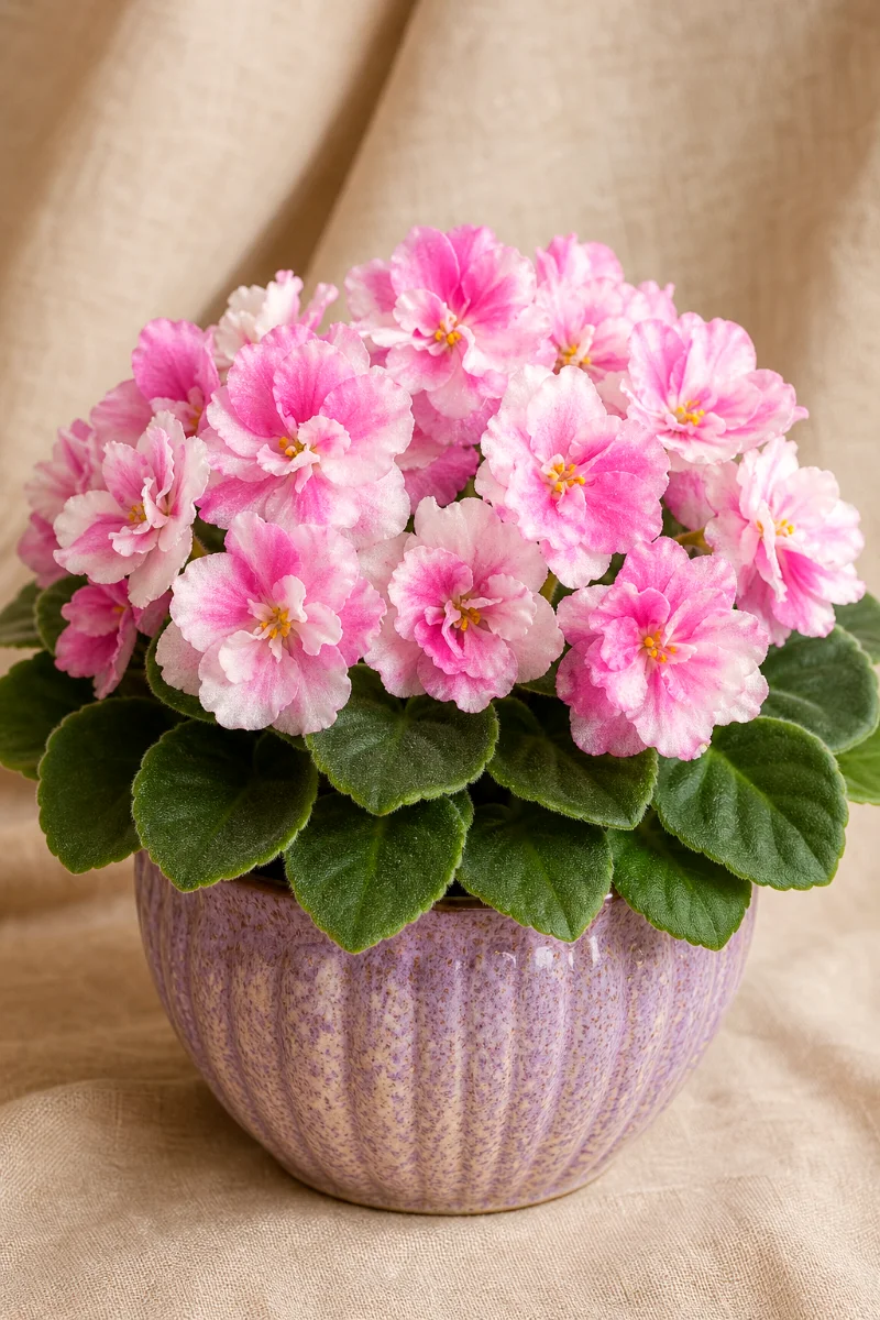 African-Violet-Maxi-Besar-Pink-White