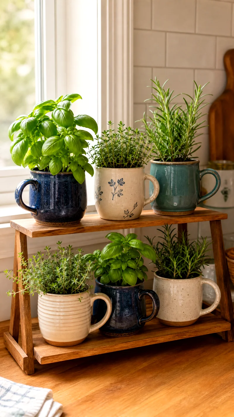 artisan-ceramic-mug-indoor-herb-garden