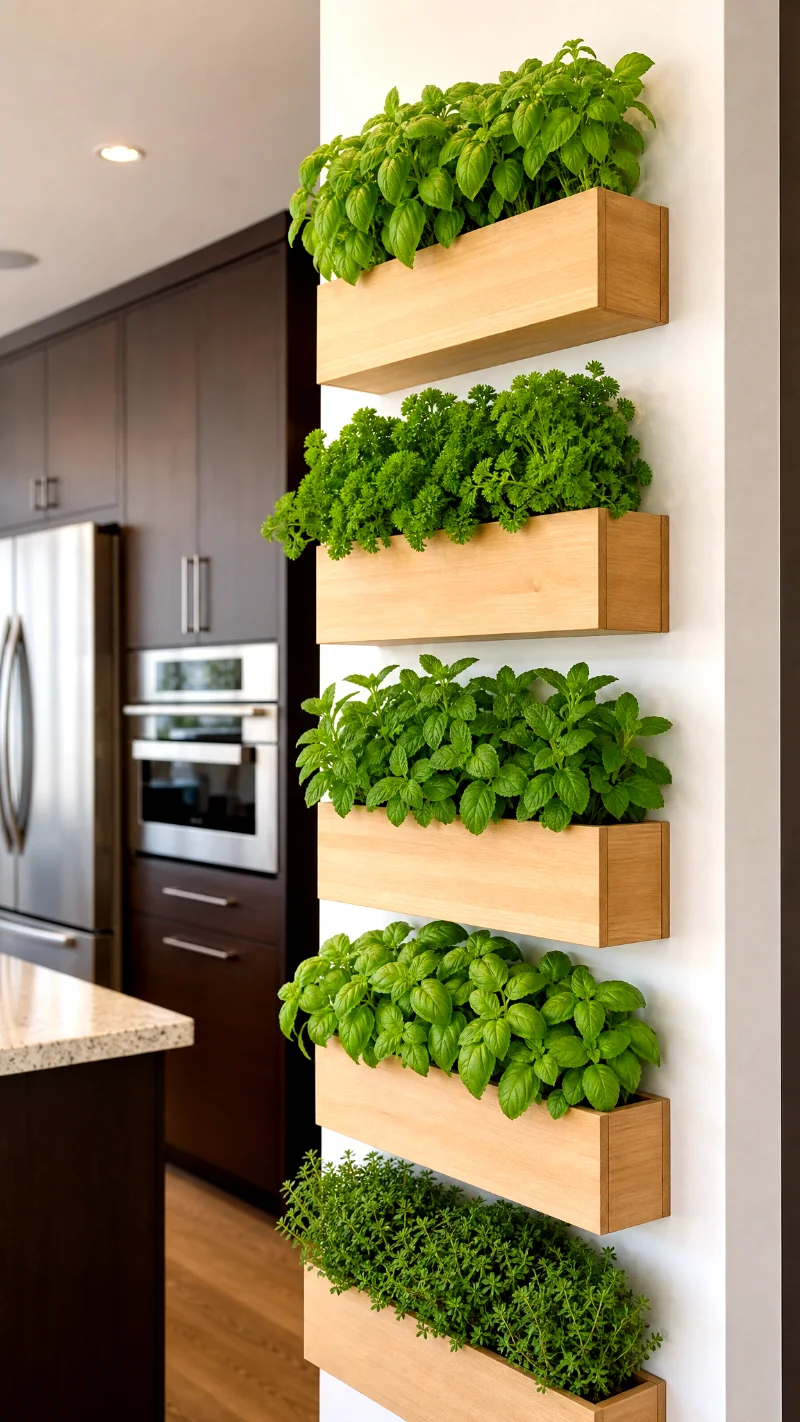 minimalist-wood-box-vertical-kitchen-garden