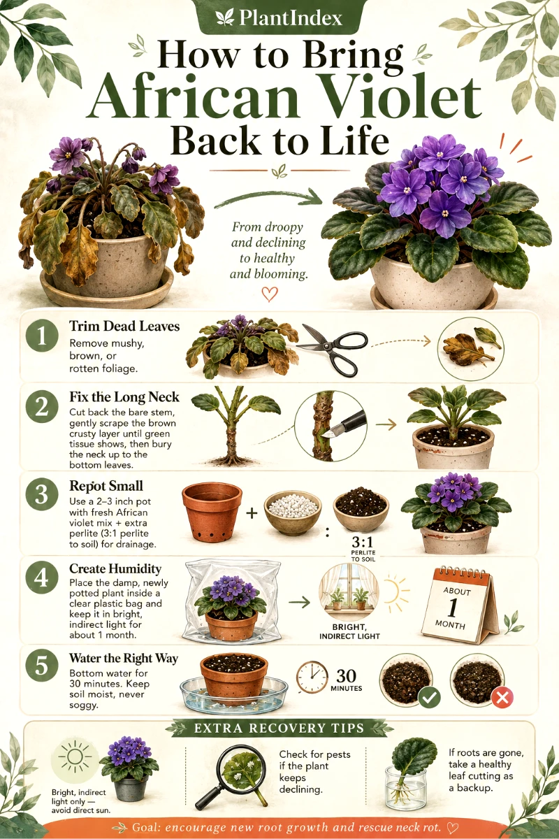 Step-by-Step African Violet Rescue Plan