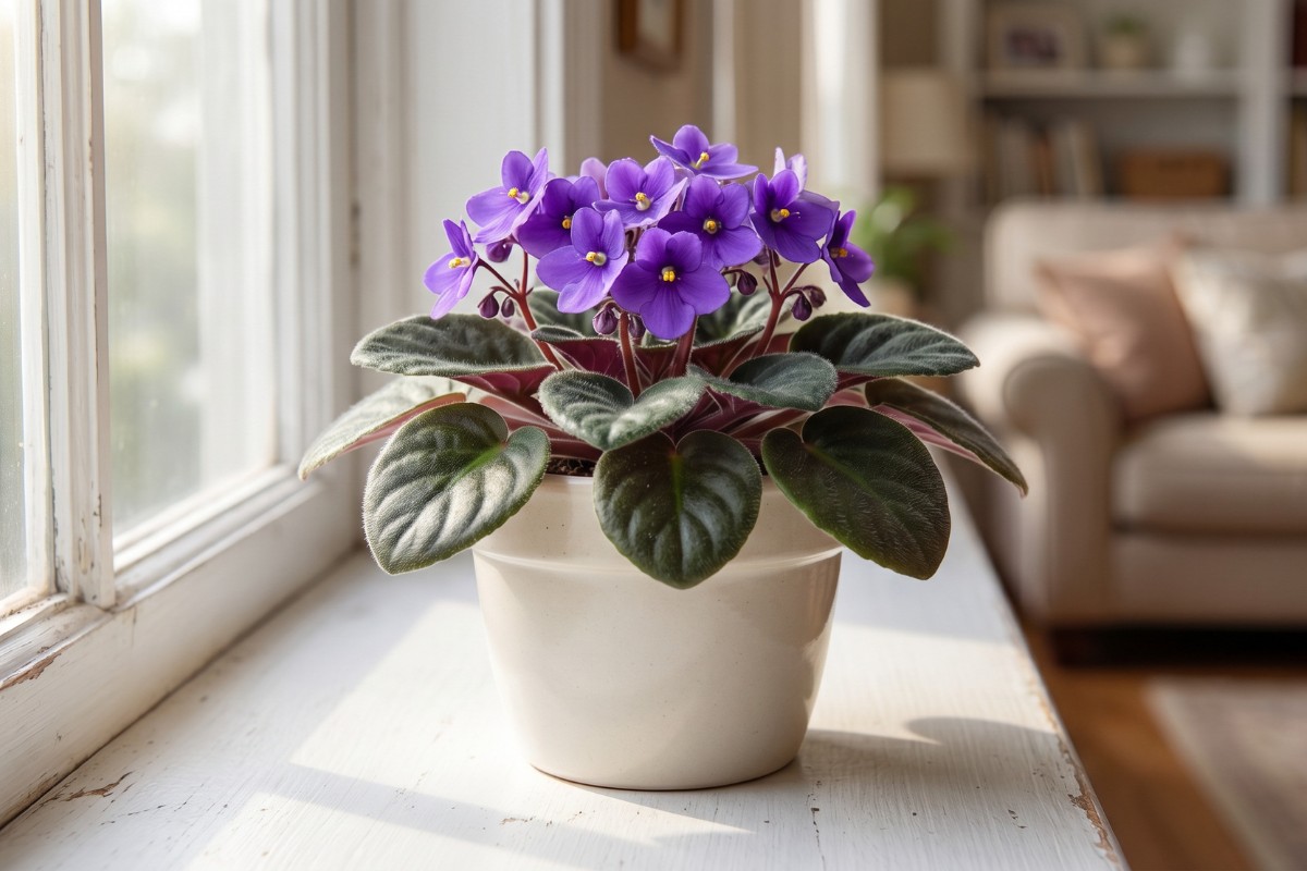 best window african violets