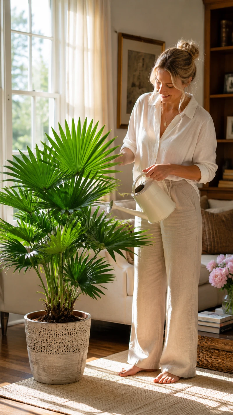 Chinese Fan Palm Watering