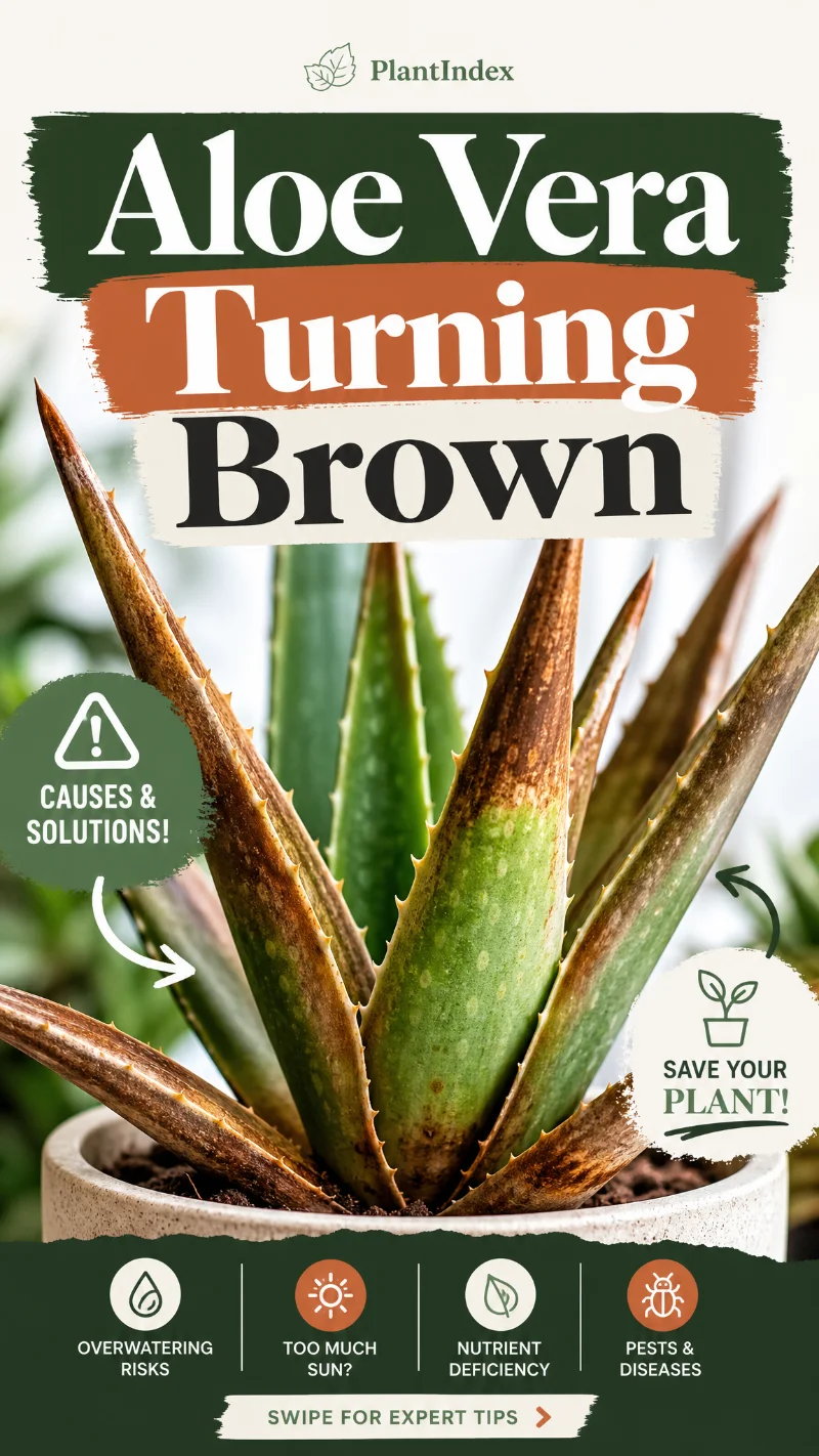 Aloe Vera Turning Brown