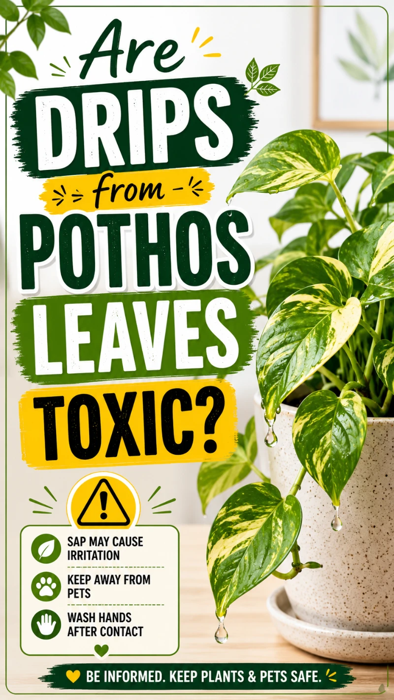 Drips for Pothos Leaves are Toxic