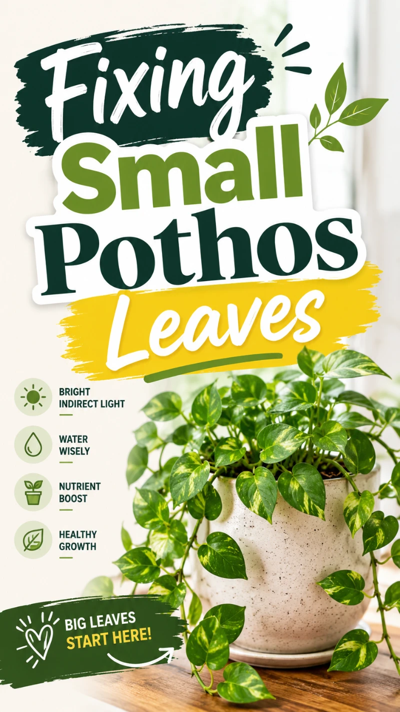 Fixing Small Pothos Leaves