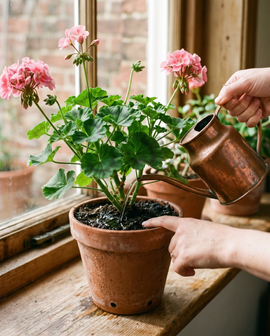 Geranium Finding the Perfect Sunlight