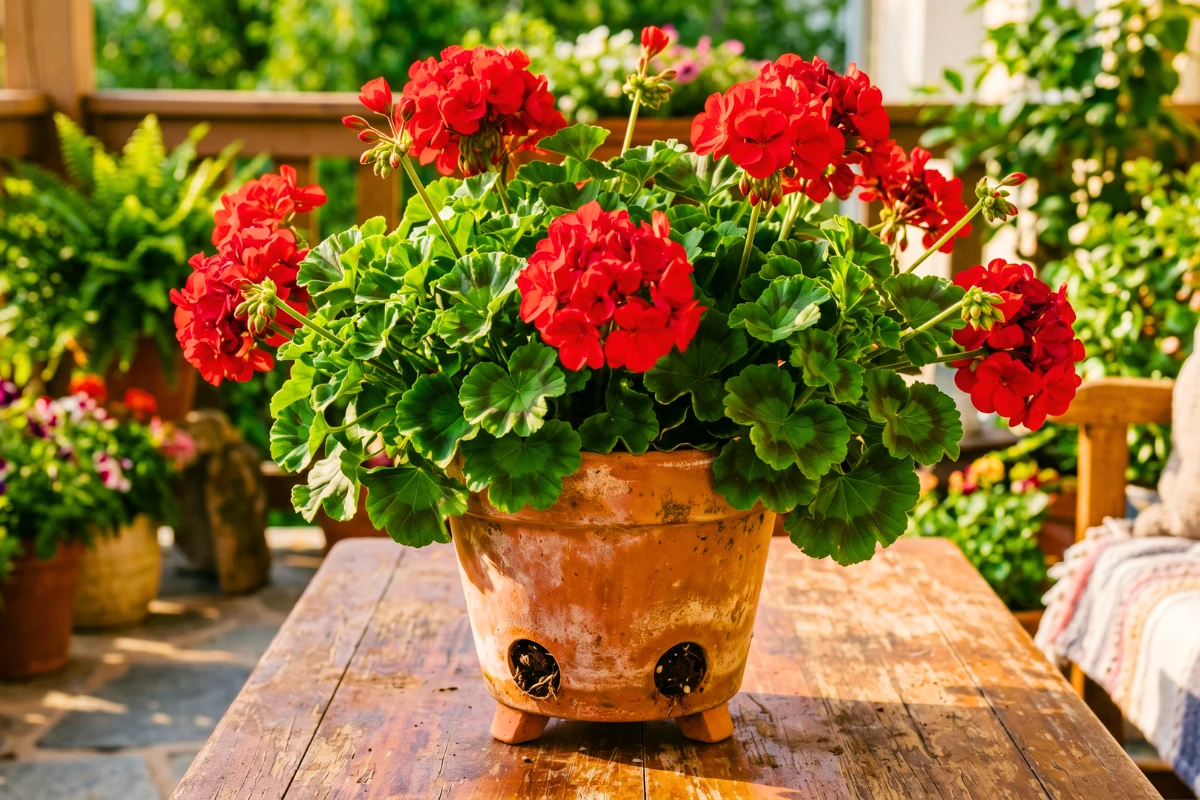 Grow Geraniums in Pots
