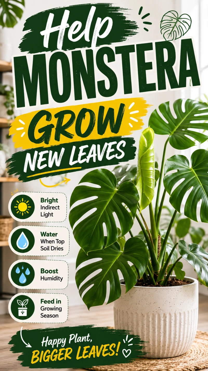 Help Monstera Grow New Leaves