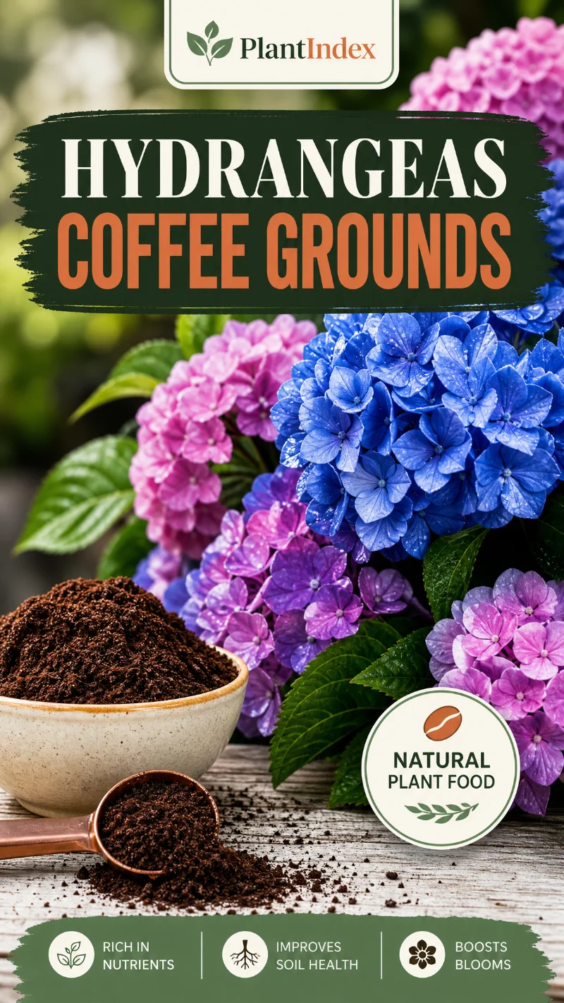 Hydrangeas Coffee Grounds