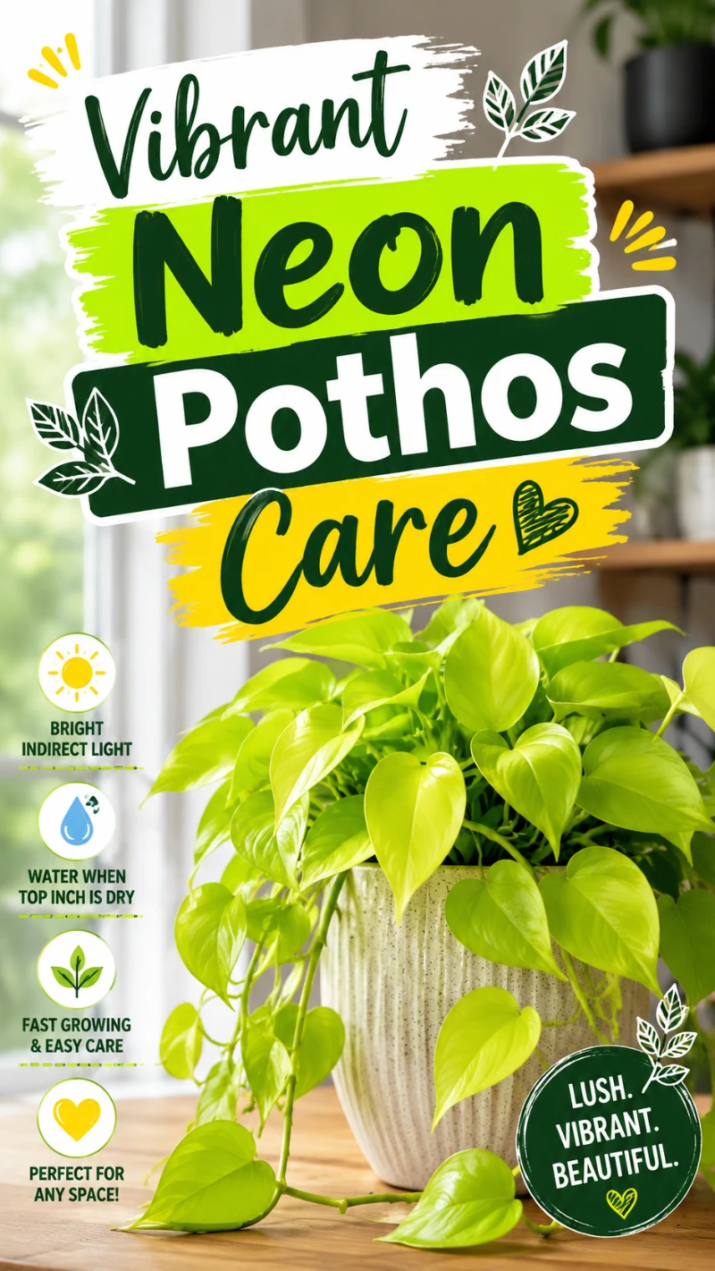 Vibrant Neon Pothos Care