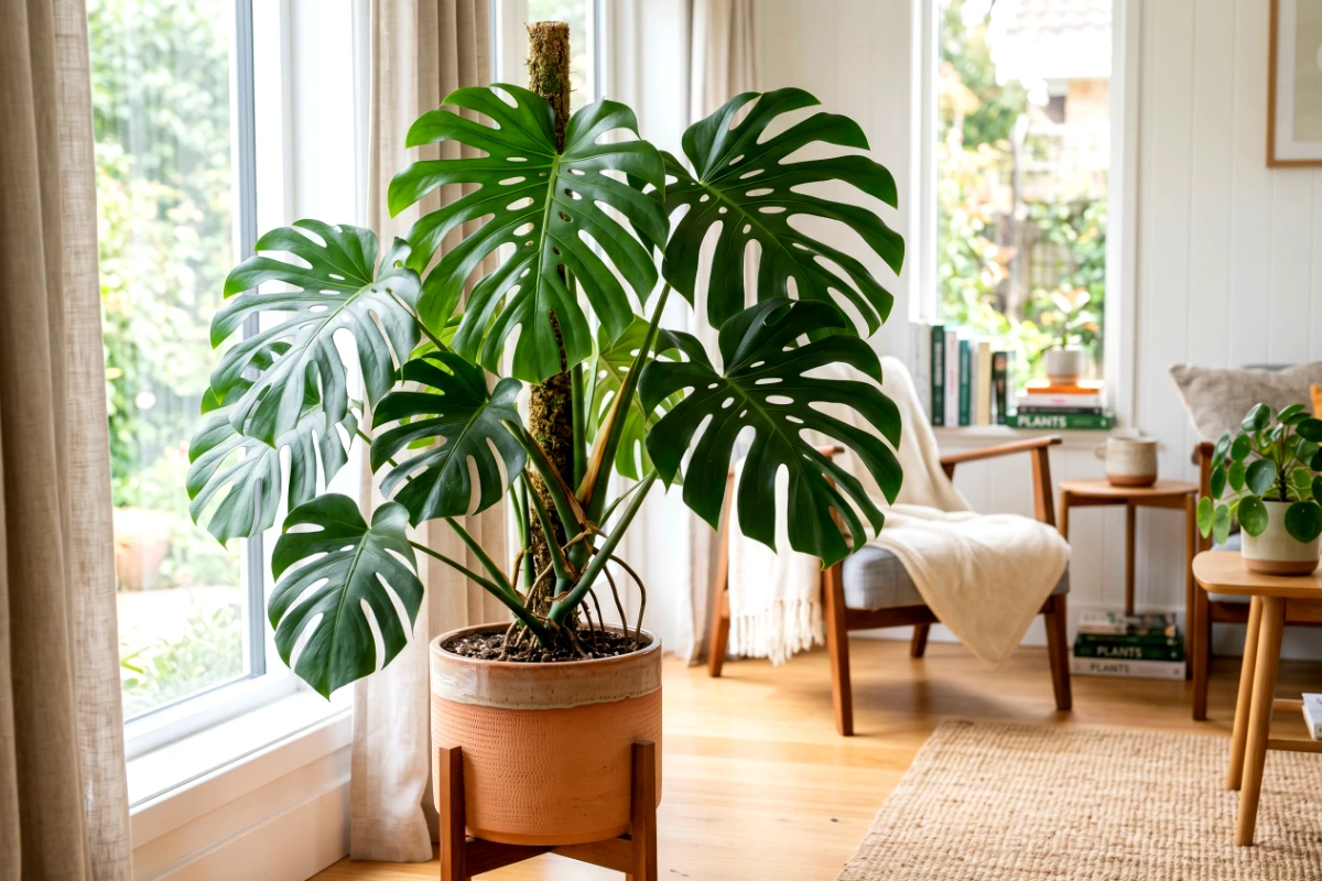 beautiful monstera plant