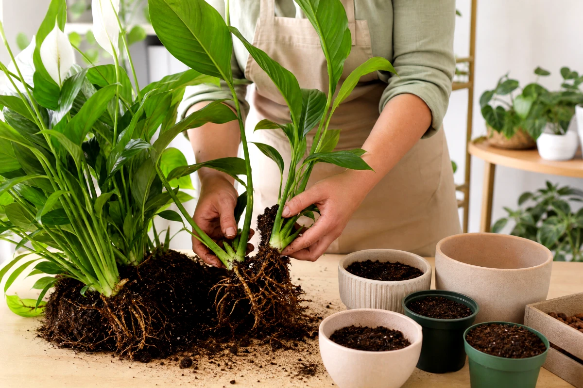 peace lily propagation