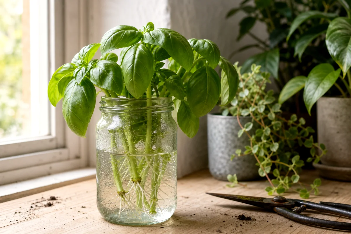 basil-cuttings-rooting-in-water