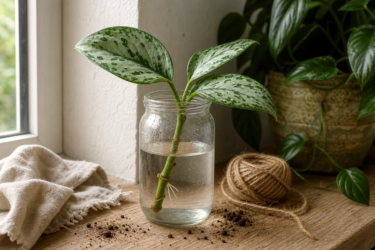 chinese-evergreen-water-propagation-cutting