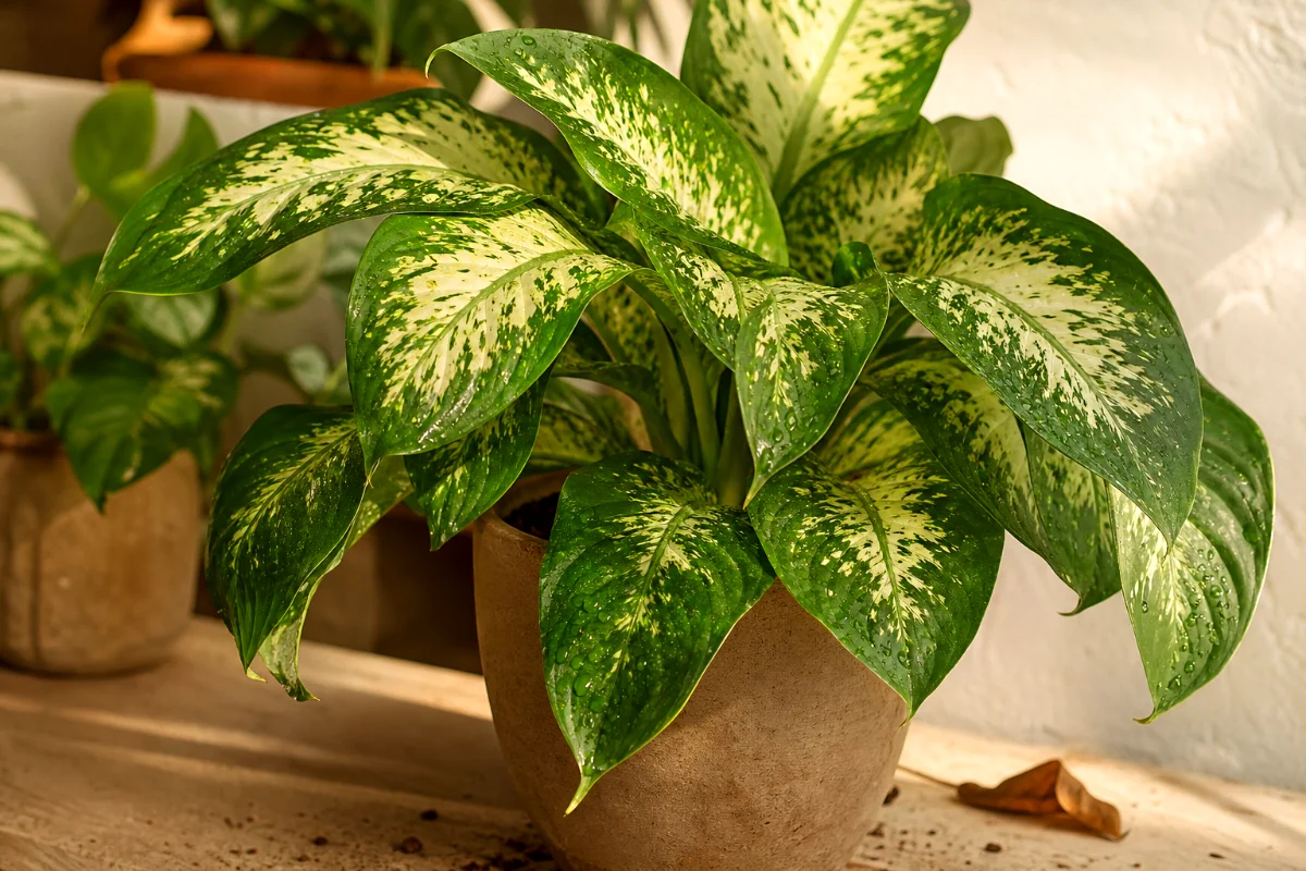 dieffenbachia-dumb-cane-variegated-foliage