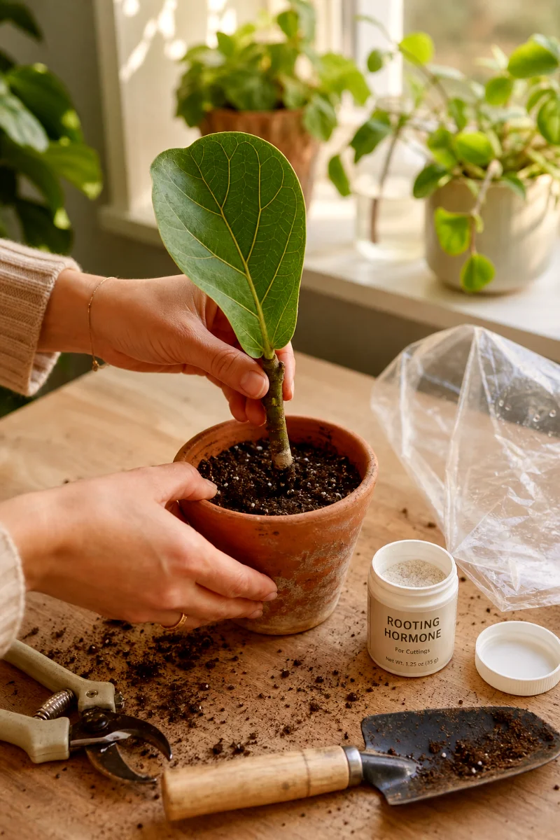 fiddle-leaf-fig-soil-propagation-process
