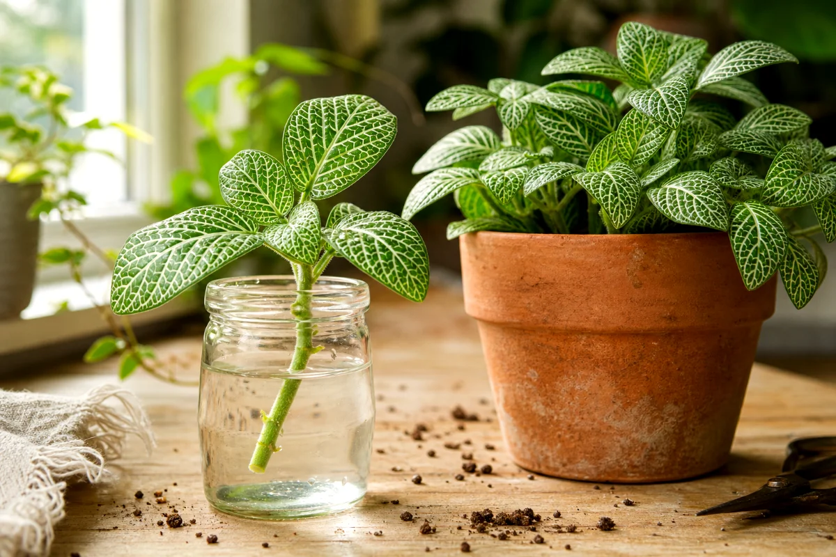 fittonia-nerve-plant-stem-cutting-close-up