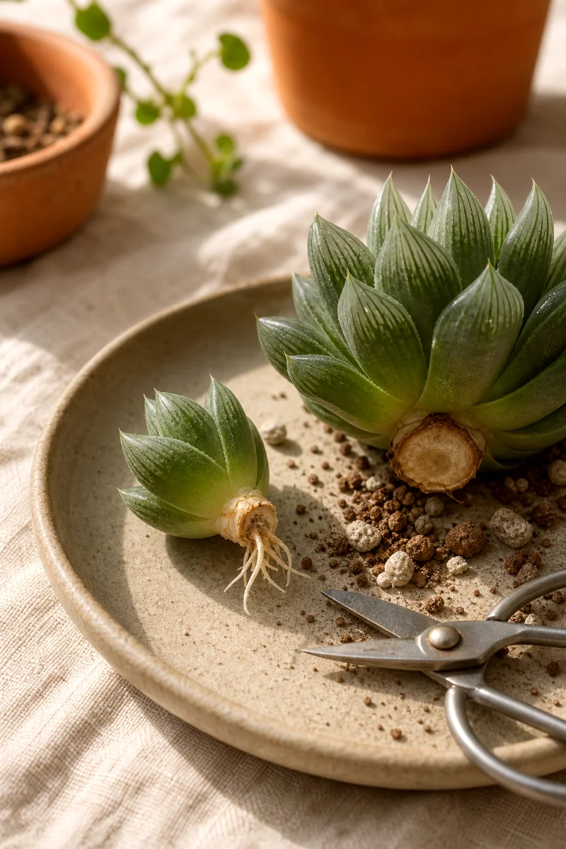 haworthia-pup-roots-calloused-base-detail