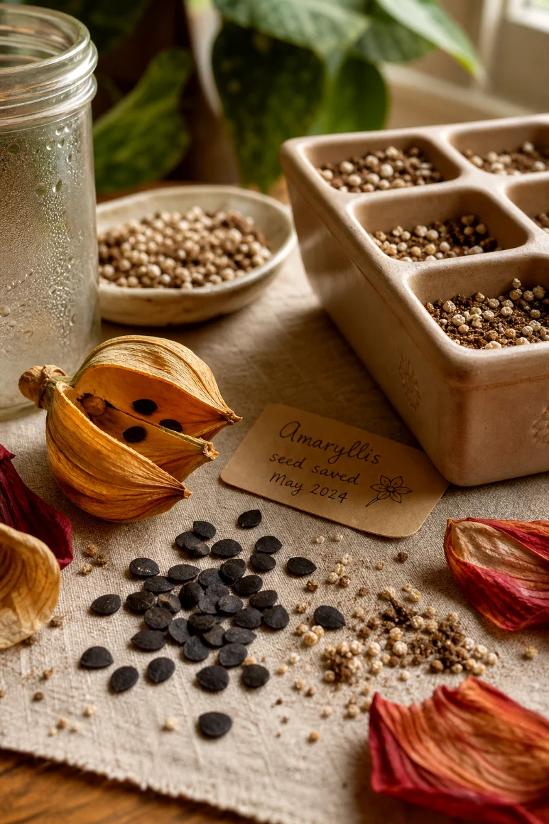 papery-black-amaryllis-seeds-detail