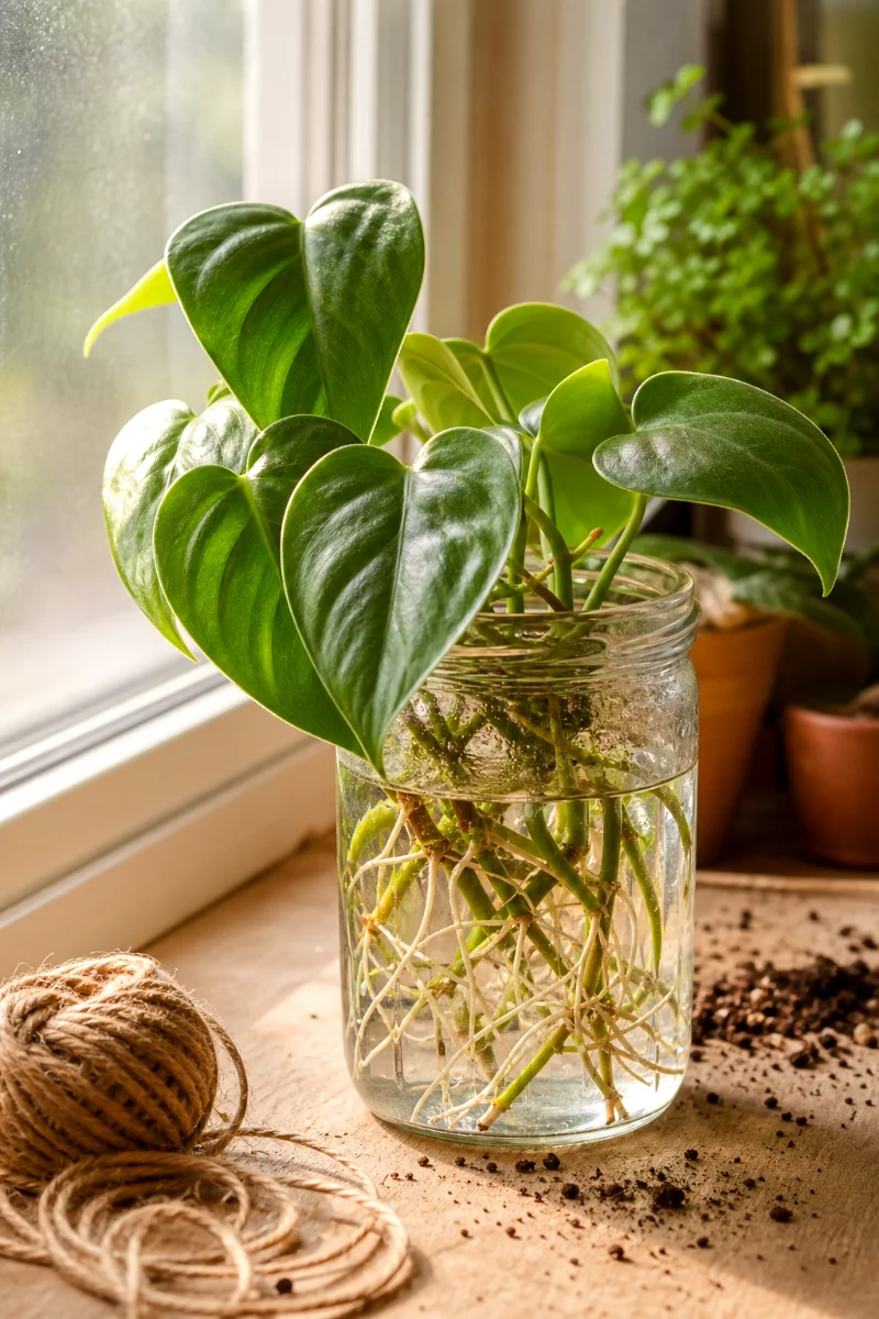 philodendron-cuttings-water-propagation-roots