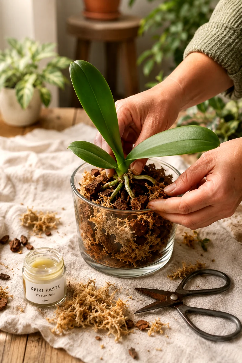 potting-orchid-keiki-sphagnum-moss