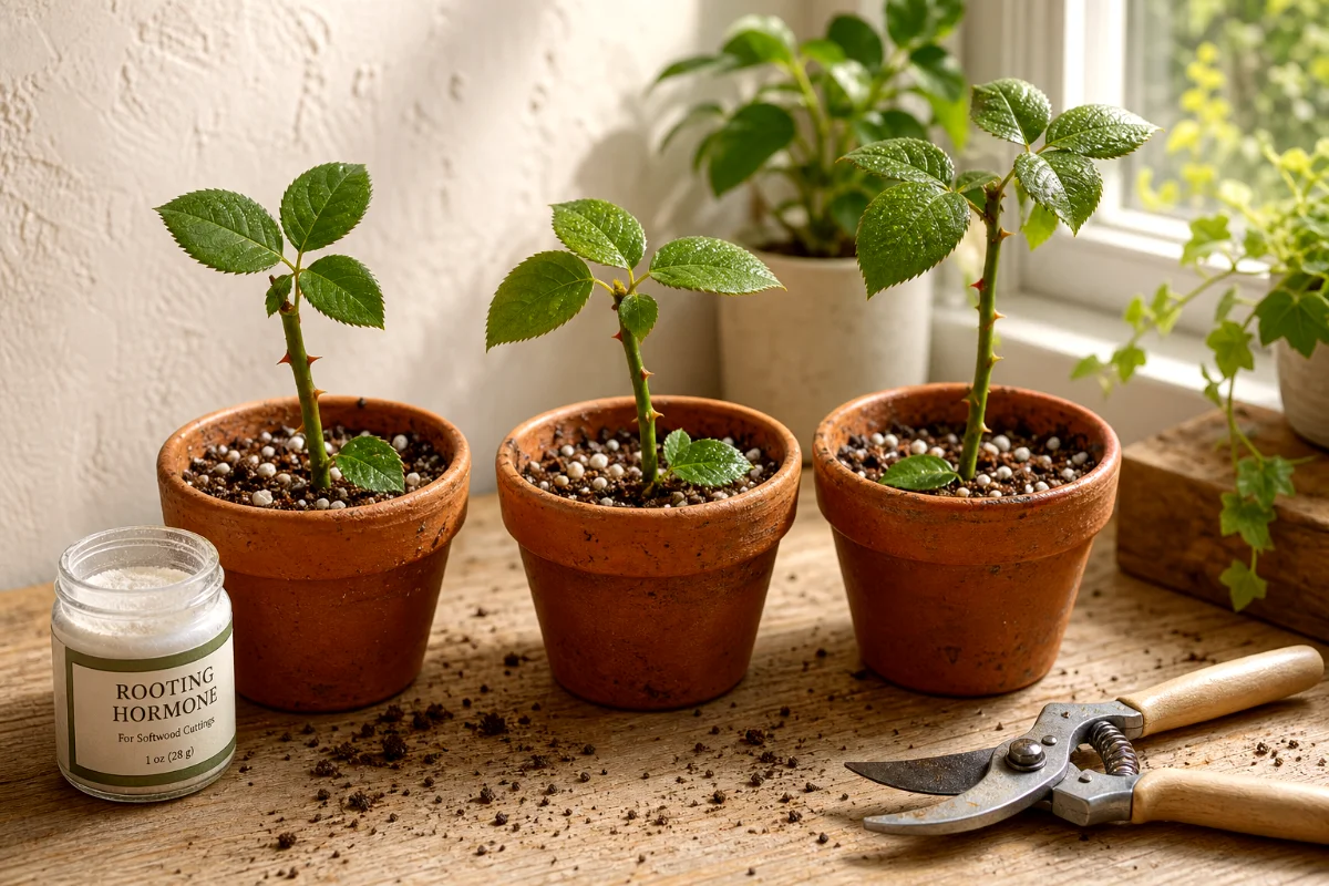 rose-cuttings-in-terracotta-pots