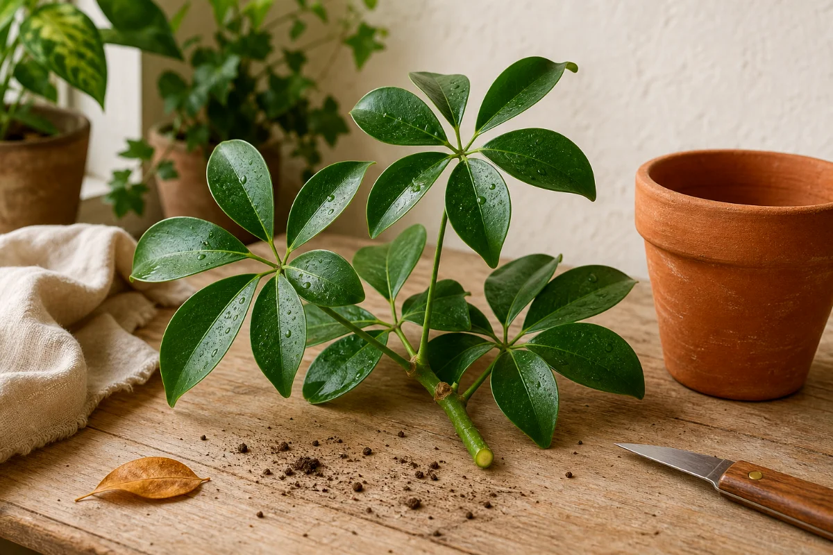 schefflera-stem-tip-cutting-node