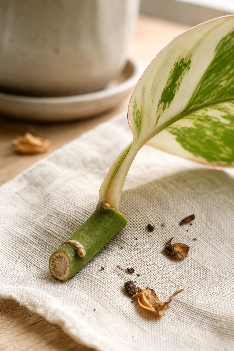 white-princess-philodendron-node-callus-detail